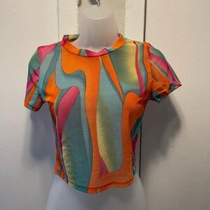Sheer Colorful Top